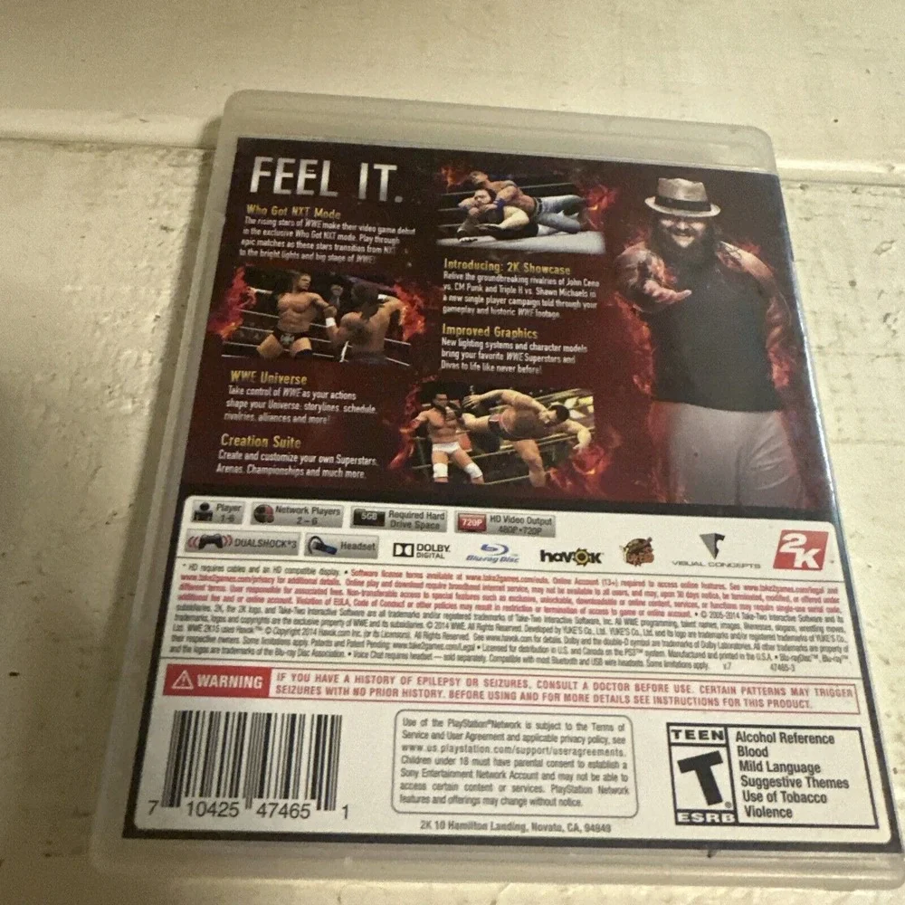 WWE 2K15 (PlayStation 3 PS3 2015) Complete Game CIB /w Inserts
